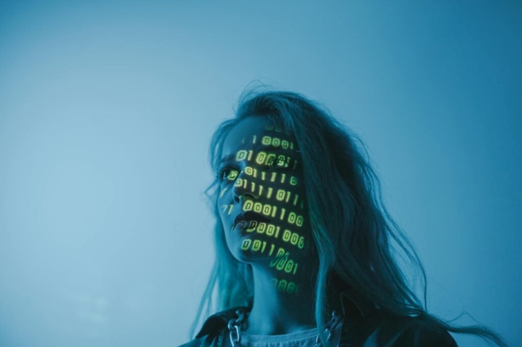 Abstract visualization of artificial intelligence algorithms protecting digital cryptocurrency assets from fraudulent activities.