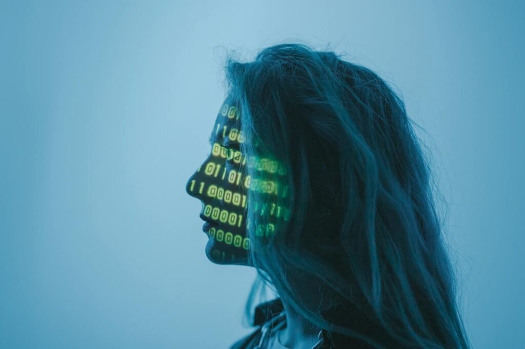 Abstract representation of artificial intelligence network securing digital transactions