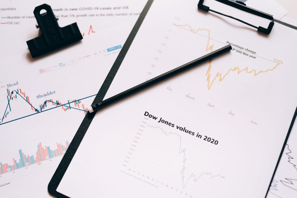 Stock market graph showing a downturn, symbolizing a liquidity squeeze, with an IPO document in the background.