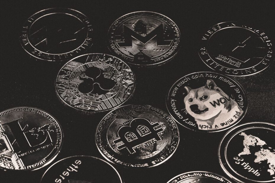 Illustration of diverse digital assets forming a balanced portfolio