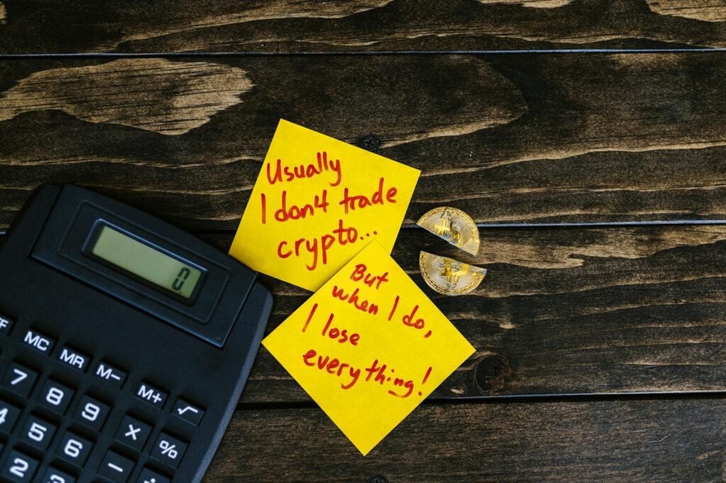 Illustration of an AI agent interacting with blockchain or crypto, with warning signs and a protective shield