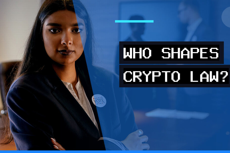 A professional woman in a modern office setting, looking thoughtful while discussing cryptocurrency legislation, symbolizing the hidden influences at play in policy-making.