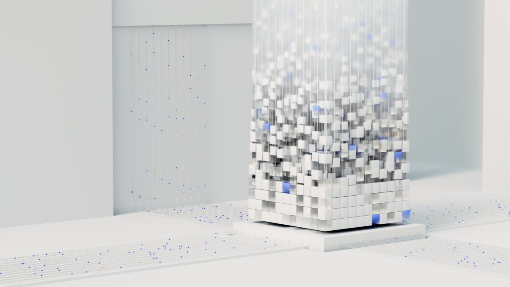 Abstract image representing AI and finance integration