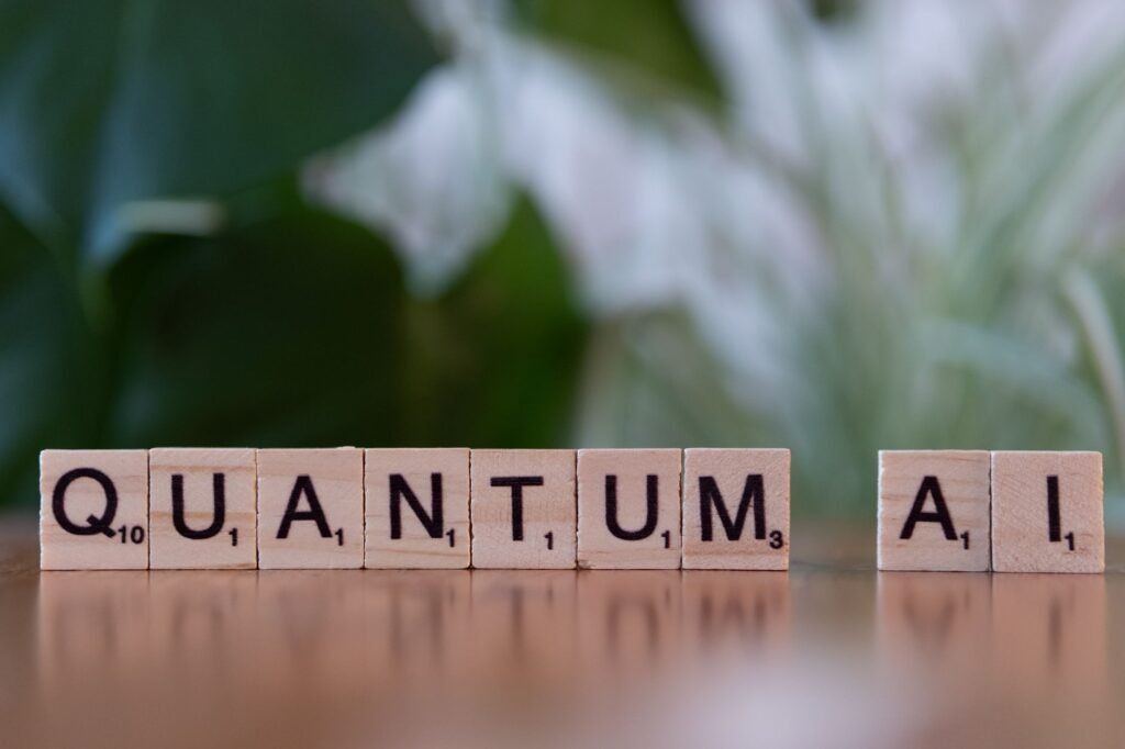 Abstract representation of AI algorithms protecting digital assets from quantum computing threats