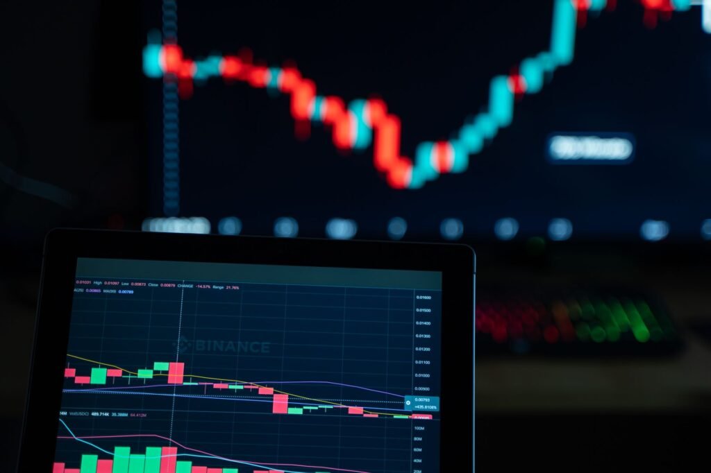 Digital representation of stock market data with blockchain connections