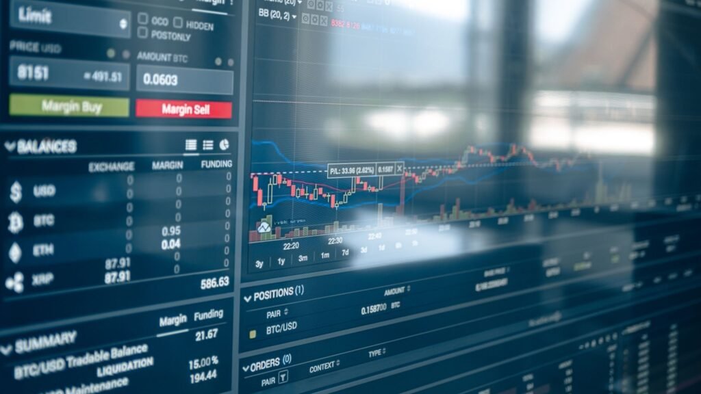 Abstract representation of AI analyzing crypto market data and regulatory frameworks