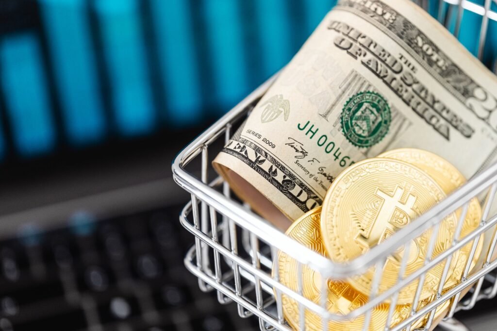 Digital representation of stablecoins connecting global businesses and economies