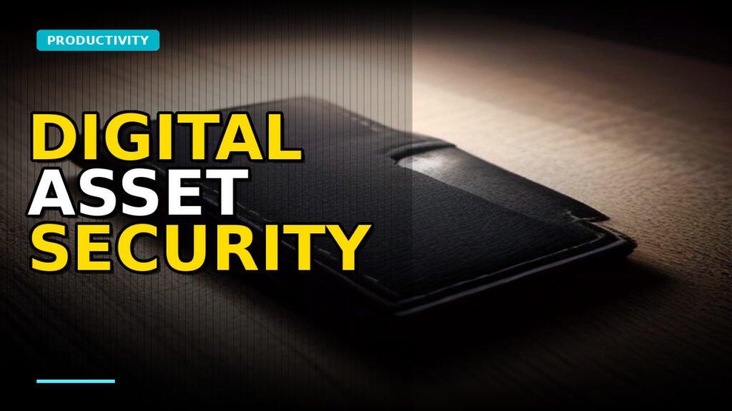 Abstract representation of digital asset security and risk management