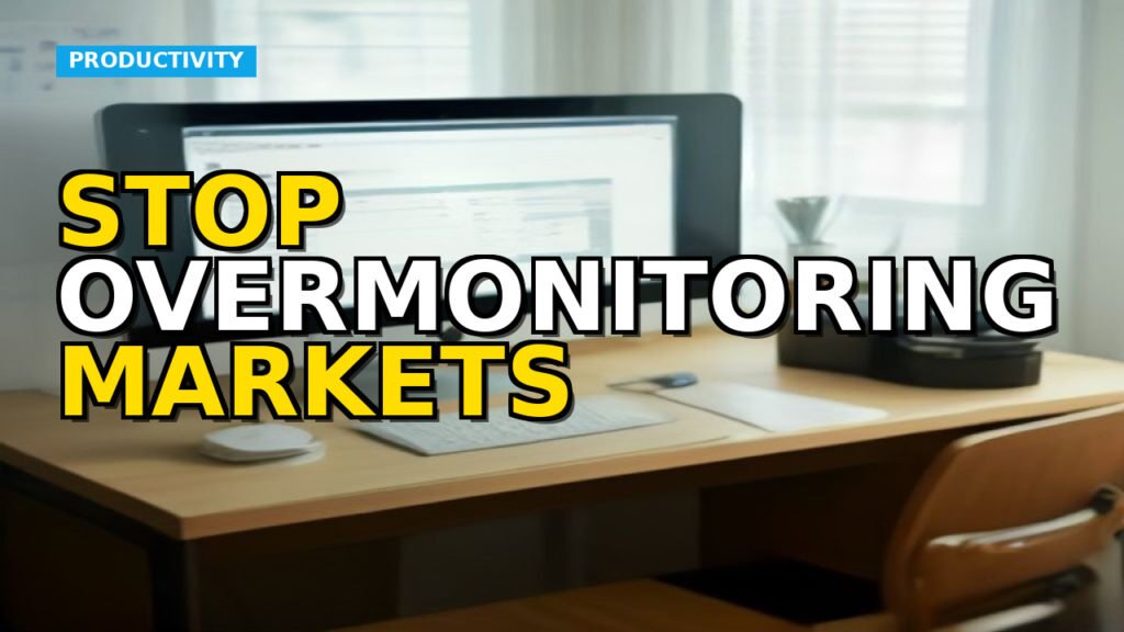 Abstract digital data visualization representing market volatility and productivity