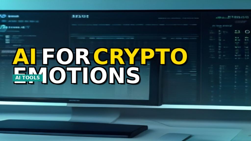 Abstract representation of AI analyzing market sentiment data for cryptocurrency trading