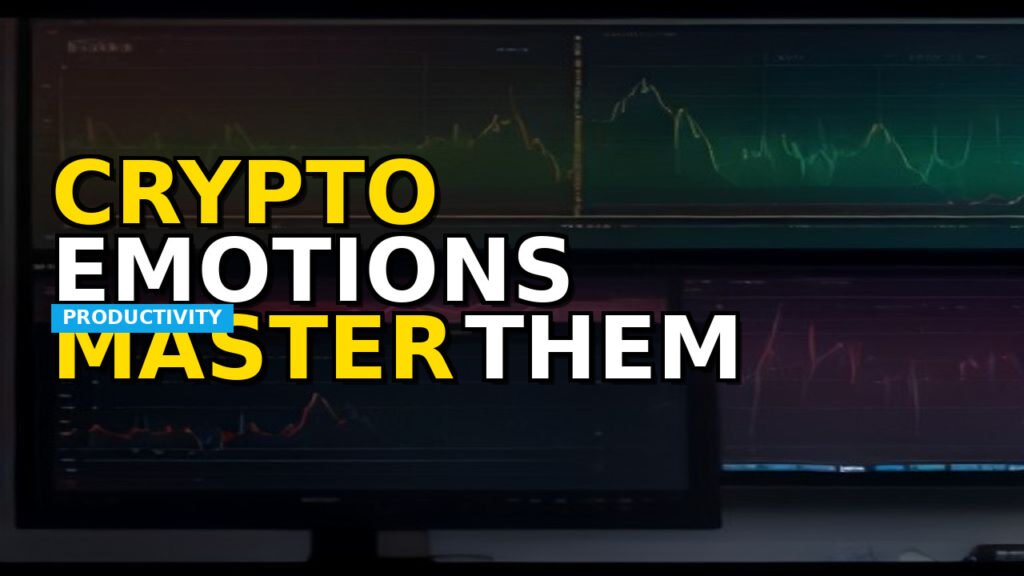 Abstract representation of emotional balance amidst crypto market fluctuations, showing stability within chaos.