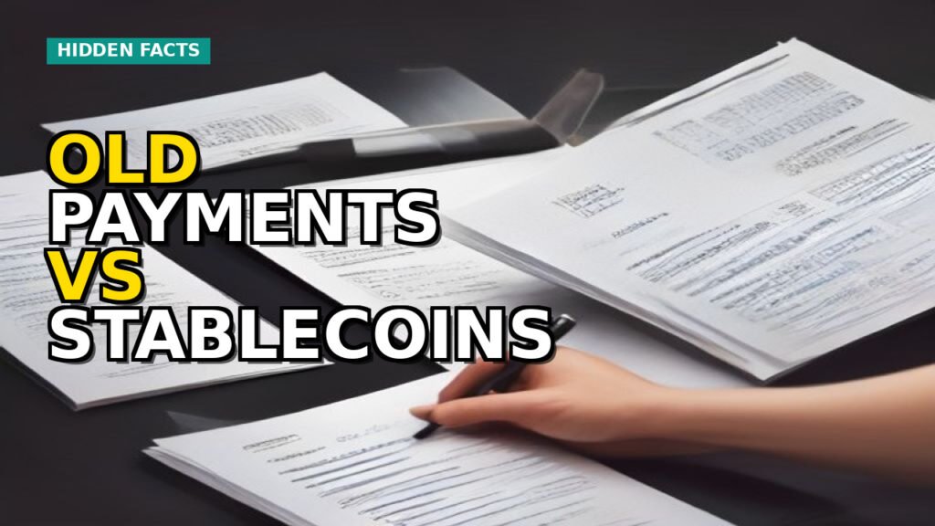 Abstract representation of stablecoins connecting global financial networks