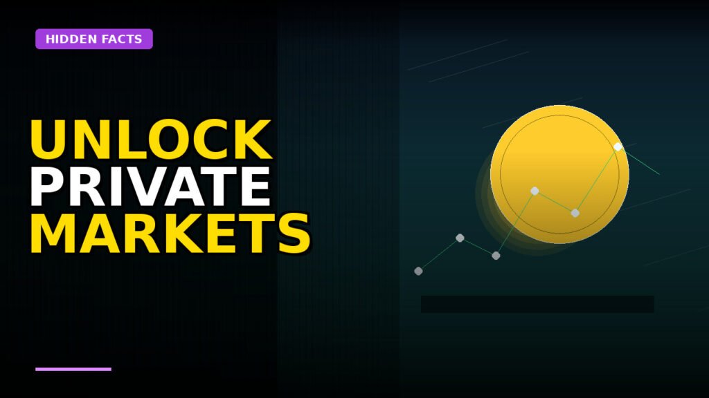 Abstract representation of digital finance connecting private markets through blockchain technology.