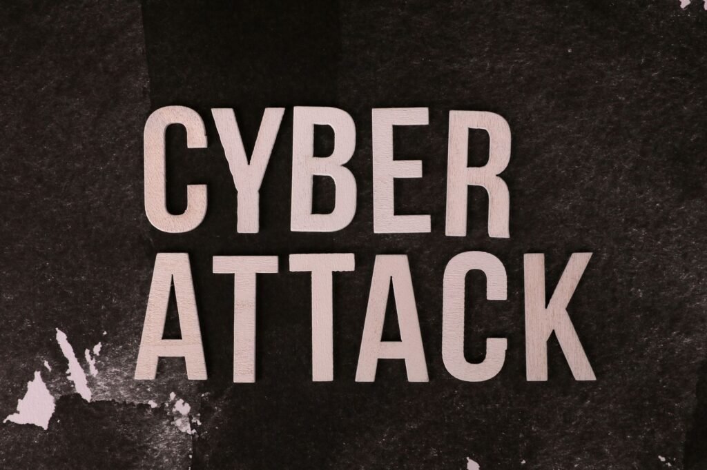 Abstract depiction of AI-driven cyber attack on digital infrastructure, representing a complex and evolving threat.