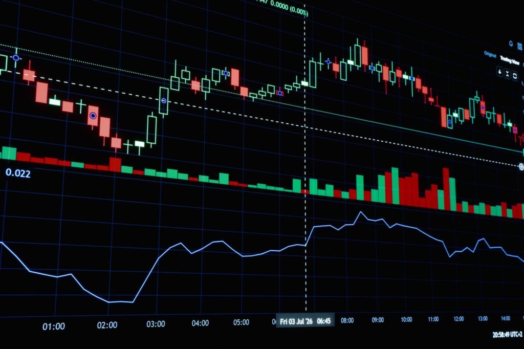 Abstract visualization of AI analyzing crypto market data and sentiment