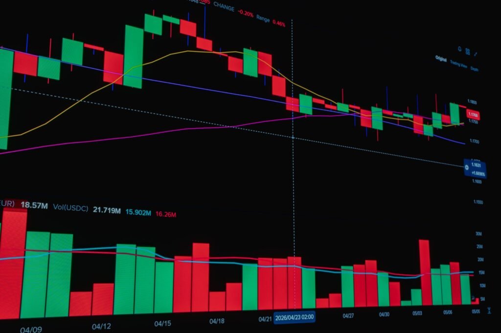 Abstract representation of AI analyzing tokenized real-world assets on a blockchain