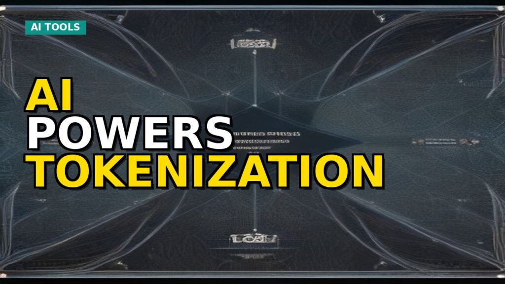 Abstract digital representation of AI optimizing financial processes and tokenized assets
