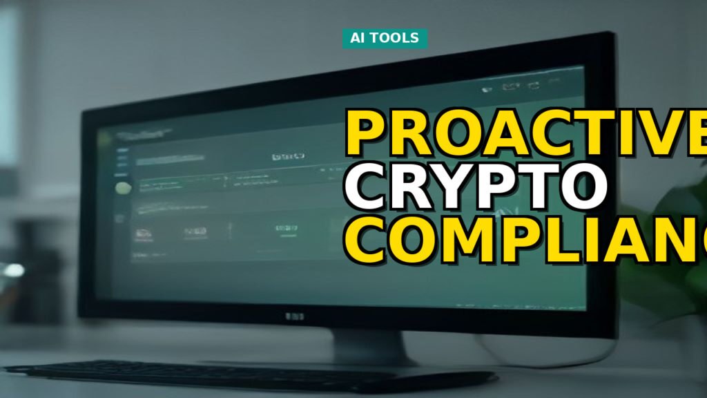 Abstract representation of AI algorithms securing blockchain for compliance