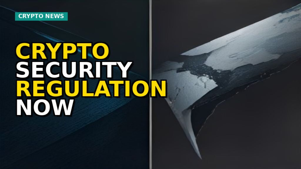 A digital shield protecting a stack of regulatory documents, symbolizing crypto security and regulation amidst global network connections.