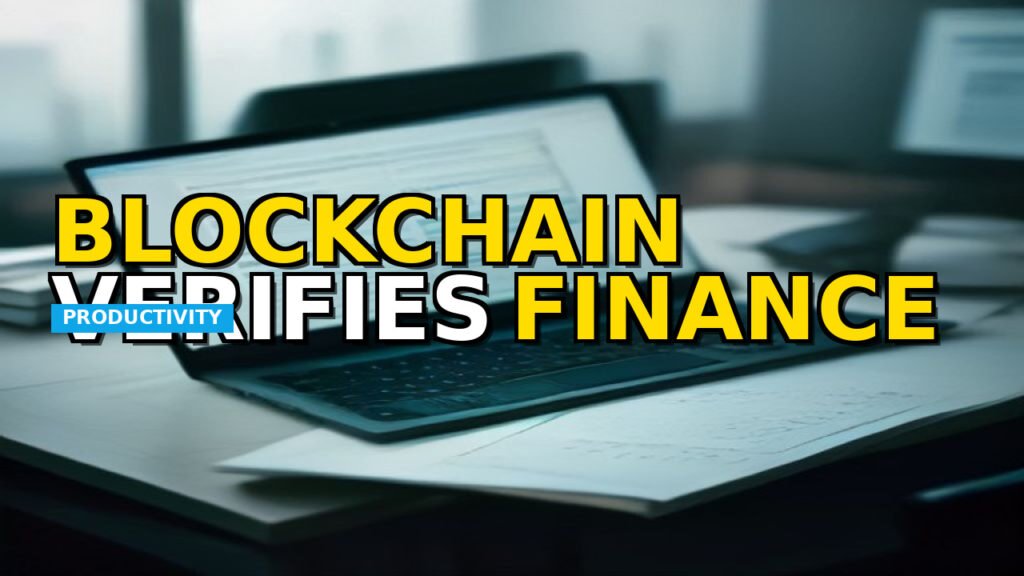 Abstract representation of a financial network with interconnected nodes and digital elements, symbolizing blockchain technology.