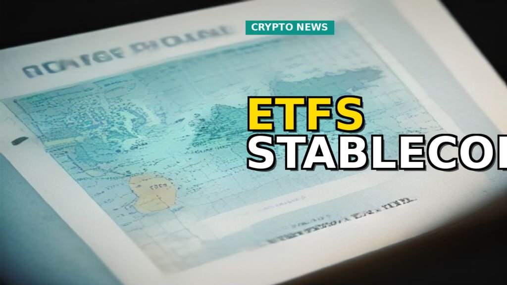 Visual representation of a stablecoin symbol impacting various national currency symbols, illustrating the economic ripple effect.