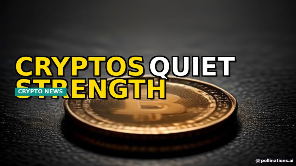 A visual metaphor for crypto market resilience, showing a strong Bitcoin icon surrounded by abstract elements representing DeFi and privacy technology, set against a dynamic, forward-moving backdrop.