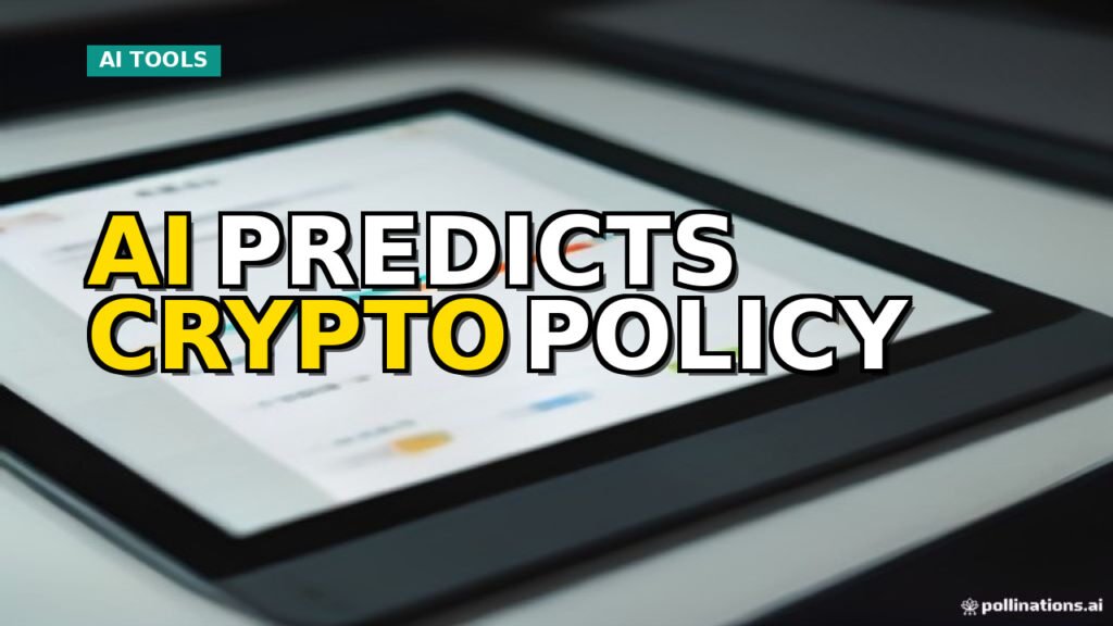 Abstract visualization of AI analyzing complex regulatory data in the cryptocurrency space.